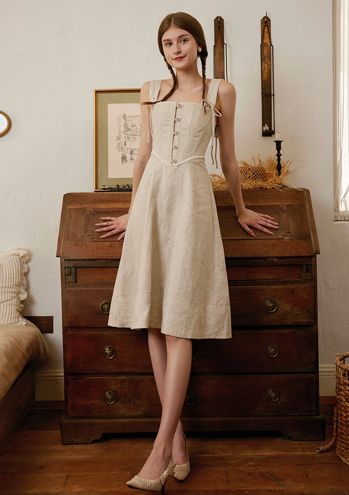 Miss Wheat Corset Dress - LaceMade
