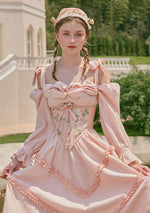 Paeonia Cotton Candy Corset (underbust) - LaceMade
