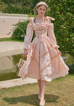 Paeonia Cotton Candy Corset (underbust) - LaceMade