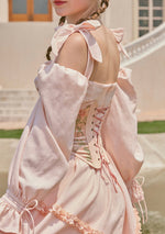 Paeonia Cotton Candy Corset (underbust) - LaceMade
