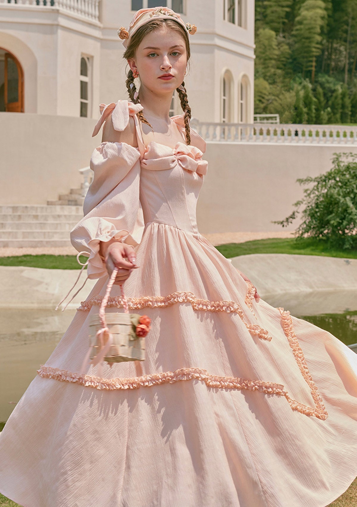 Paeonia Cotton Candy Dress - LaceMade