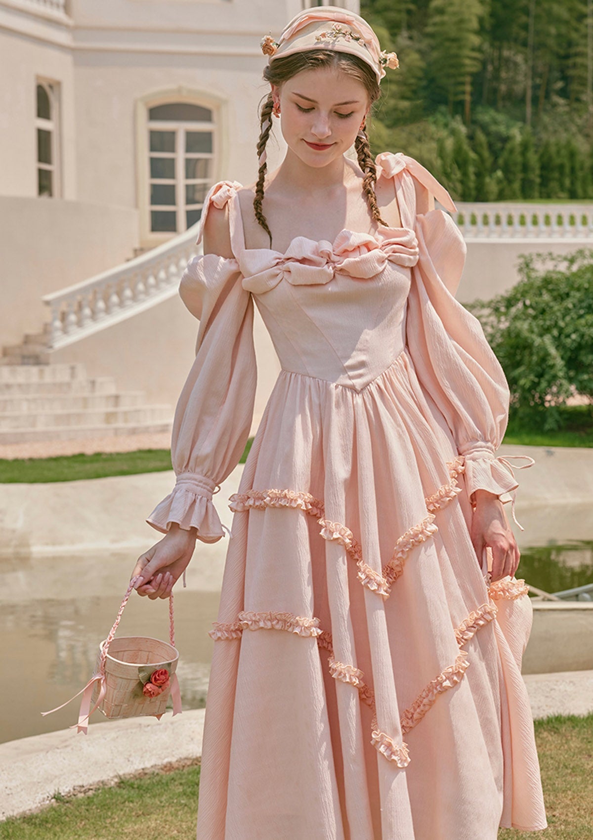 Paeonia Cotton Candy Dress - LaceMade