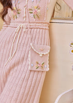 Pink Parterre Knit Dress - LaceMade