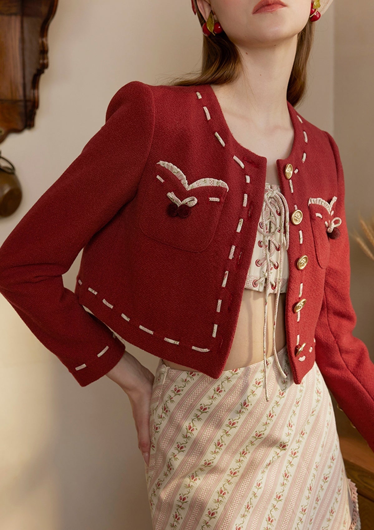 Redcurrant Jacket - LaceMade